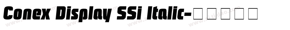 Conex Display SSi Italic字体转换